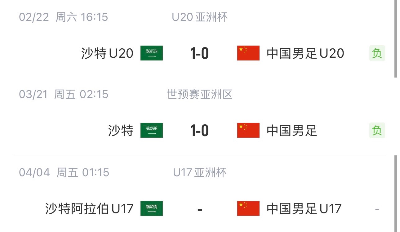 國(guó)字號(hào)三遇沙特！國(guó)少U17亞洲杯首戰(zhàn)對(duì)陣沙特，此前國(guó)足&國(guó)青均負(fù)