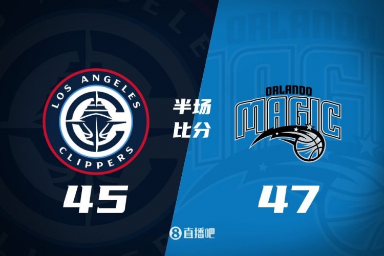 防守大戰(zhàn)！魔術(shù)16-5結(jié)束上半場47-45快船 班凱羅16分祖巴茨13+10